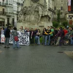 Acción en el tejado de la Catedral de Gasteiz (Araba) 2007