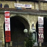 Acción en el tejado de la Catedral de Gasteiz (Araba) 2007