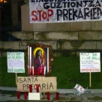 Acción en el tejado de la Catedral de Gasteiz (Araba) 2007