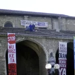 Acción en el tejado de la Catedral de Gasteiz (Araba) 2007