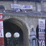 Acción en el tejado de la Catedral de Gasteiz (Araba) 2007