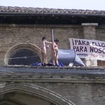 Acción en el tejado de la Catedral de Gasteiz (Araba) 2007