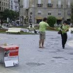 Acción en el tejado de la Catedral de Gasteiz (Araba) 2007