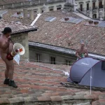 Acción en el tejado de la Catedral de Gasteiz (Araba) 2007