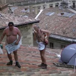 Acción en el tejado de la Catedral de Gasteiz (Araba) 2007