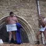 Acción en el tejado de la Catedral de Gasteiz (Araba) 2007