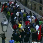 Acción en el tejado de la Catedral de Gasteiz (Araba) 2007