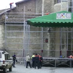 Acción en el tejado de la Catedral de Gasteiz (Araba) 2007