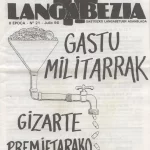 Portada Langabezia de la Asamblea de Paradas de Gasteiz